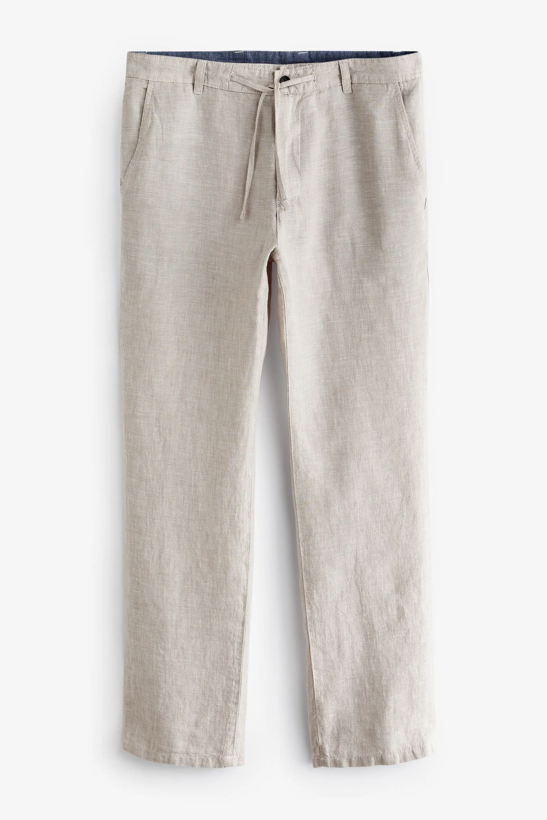 100% lino - Pantaloni con coulisse