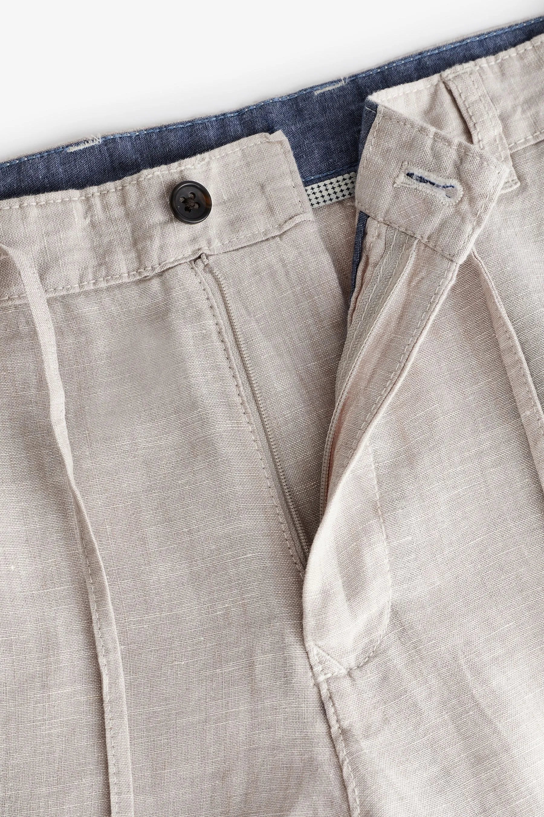 100% lino - Pantaloni con coulisse