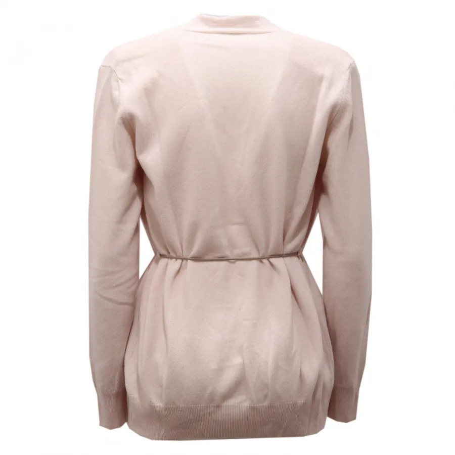 1320AG cardigan donna PESERICO off white silk/cashmere/wool sweater woman