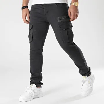 2071 Pantaloni cargo grigio antracite