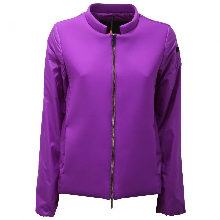 2908AD giubbotto donna ROBERTO RICCI DESIGNS purple bi-material jacket woman