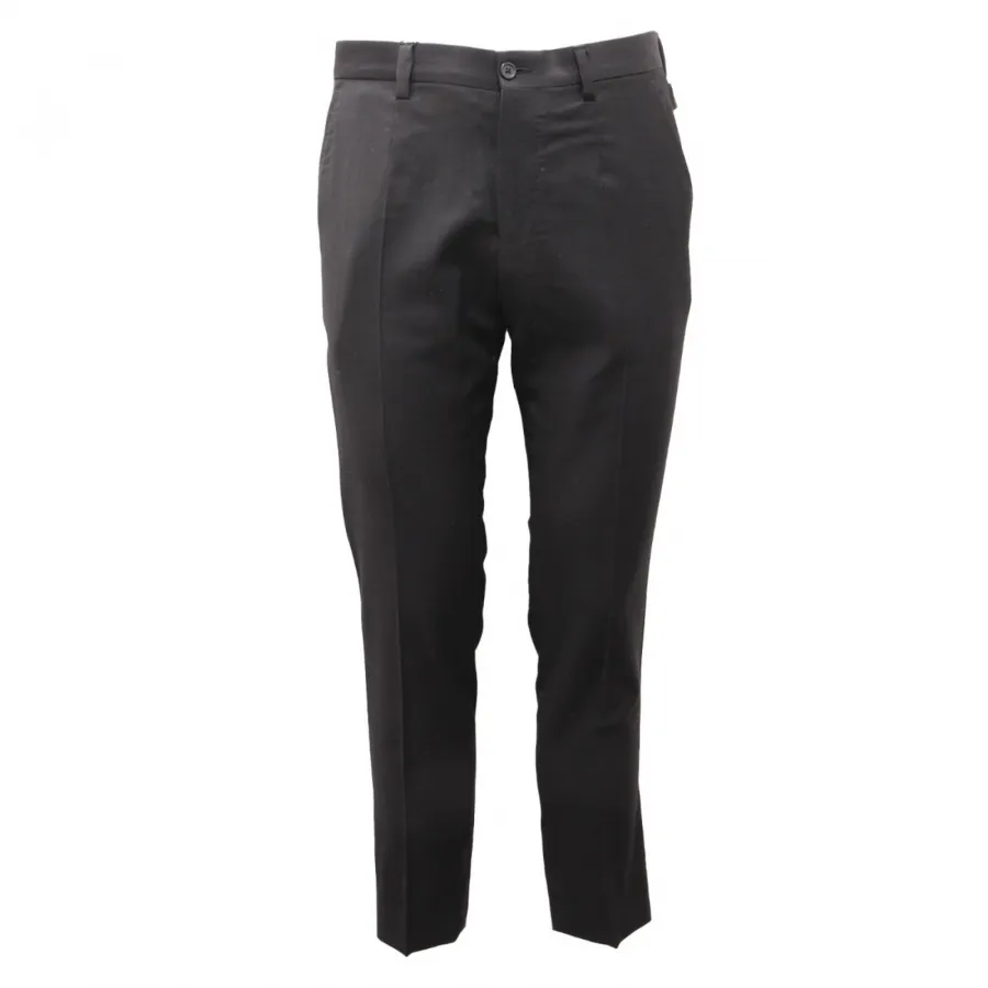 3687AL pantalone uomo DOLCE&GABBANA man wool trouser black