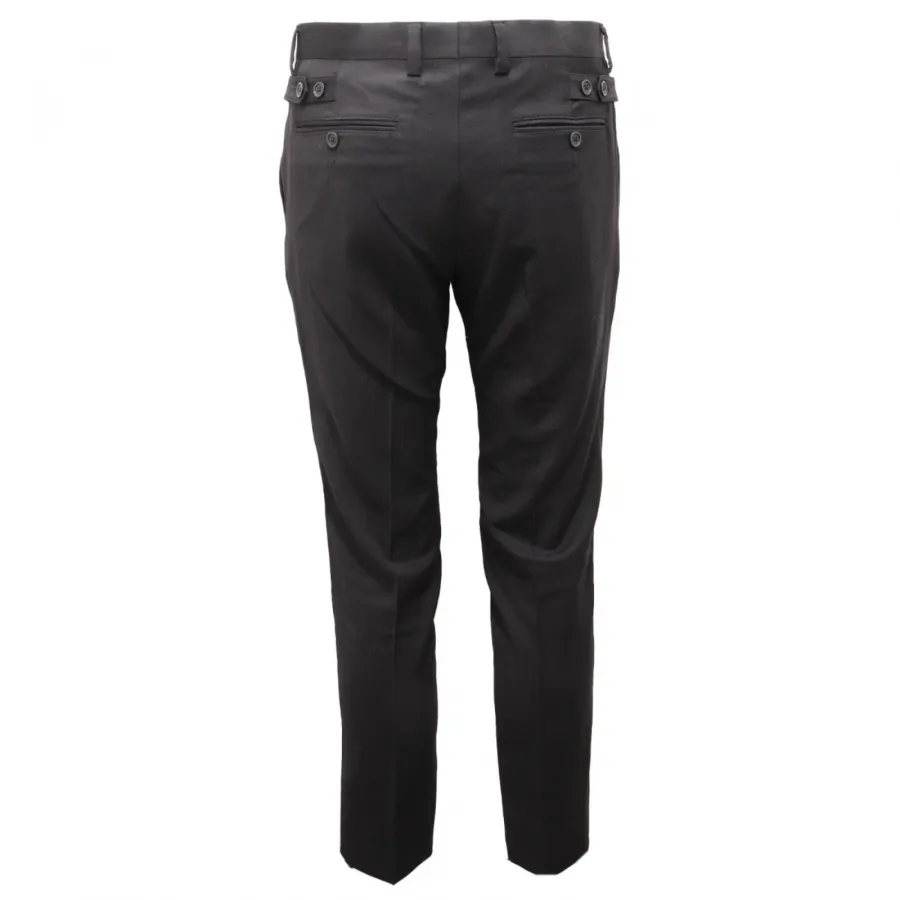 3687AL pantalone uomo DOLCE&GABBANA man wool trouser black