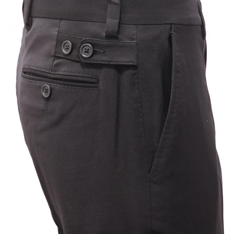3687AL pantalone uomo DOLCE&GABBANA man wool trouser black
