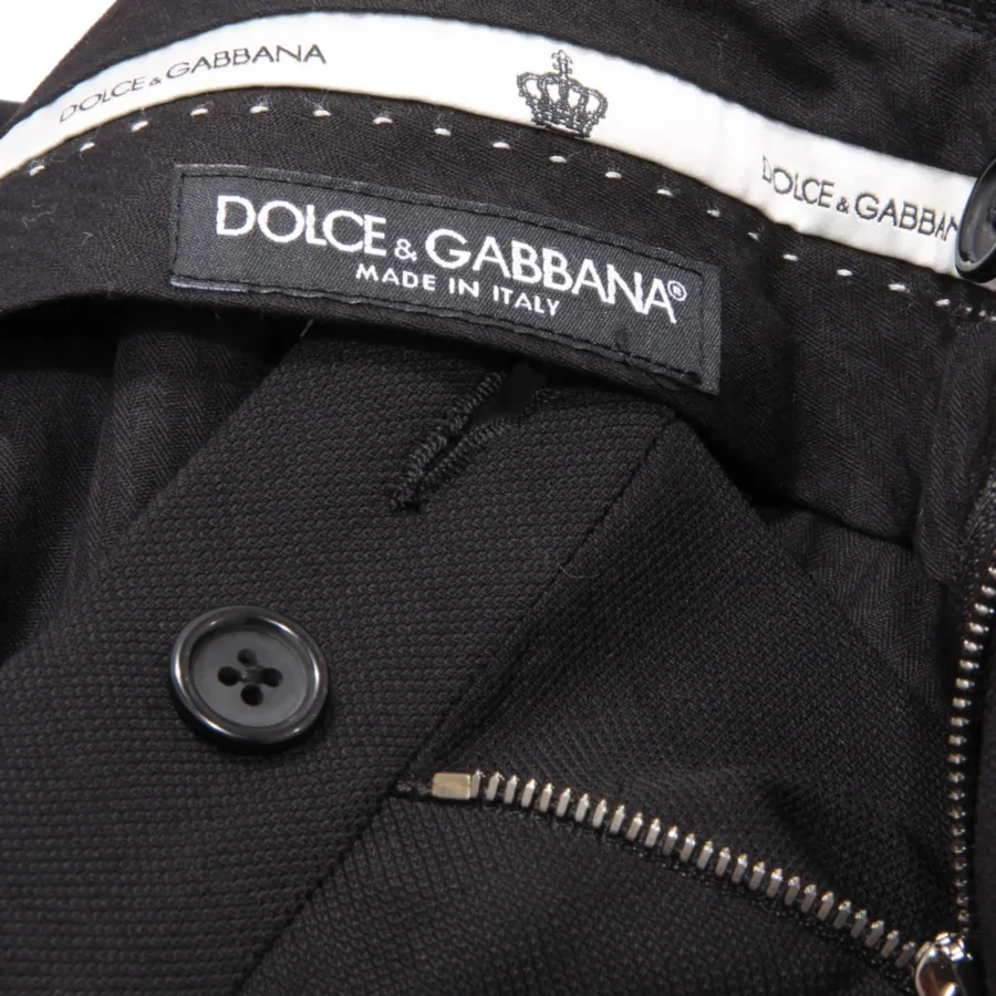 3687AL pantalone uomo DOLCE&GABBANA man wool trouser black