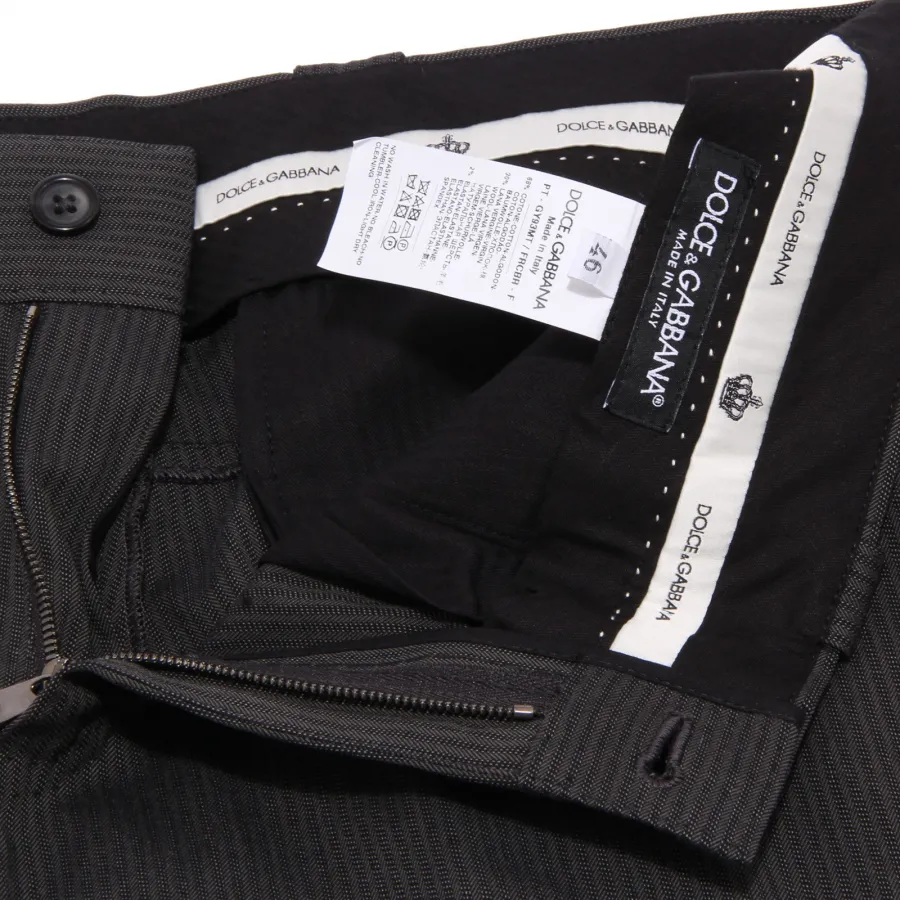 5172Z pantalone uomo DOLCE&GABBANA gessato  cotton/wool trouser man