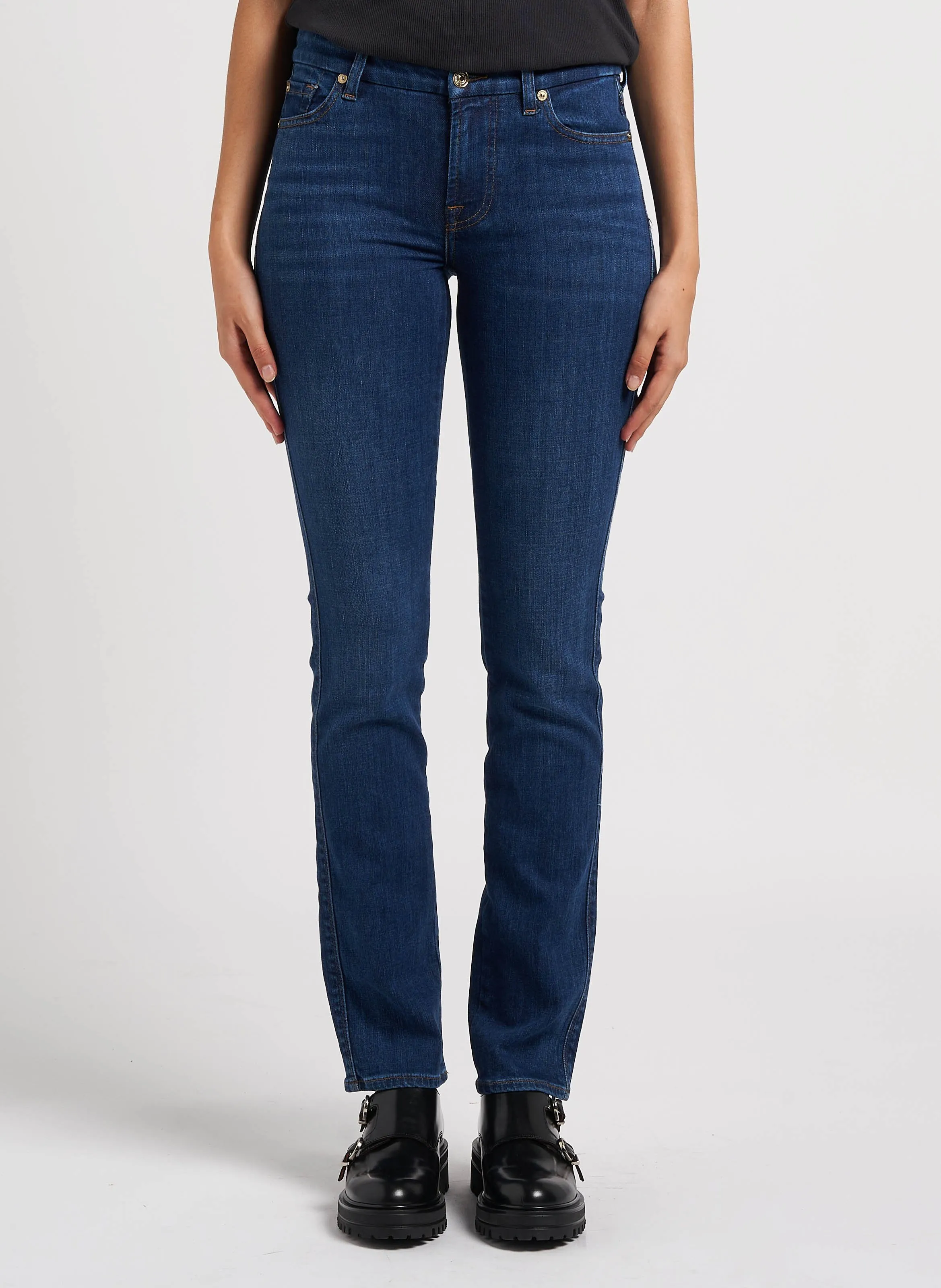  7 FOR ALL MANKIND   KIMMIE - Jeans slim fit con effetto délavé | Blu