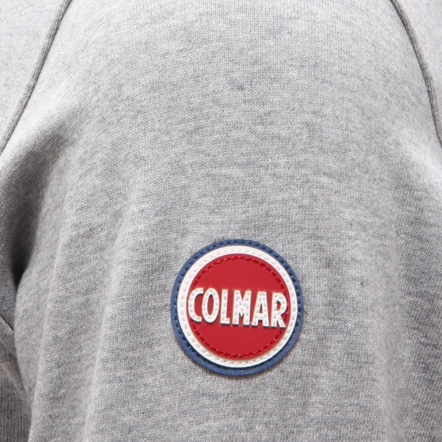 8778AG felpa uomo COLMAR grey melange full zip sweatshirt man