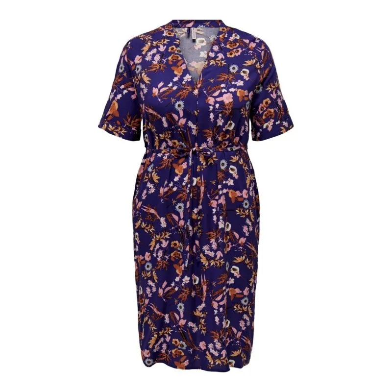 ABITO CURVY CON SCOLLO A V DA DONNA ONLY CARMAKOMA