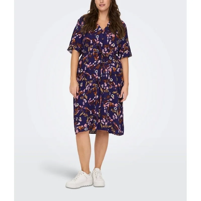 ABITO CURVY CON SCOLLO A V DA DONNA ONLY CARMAKOMA