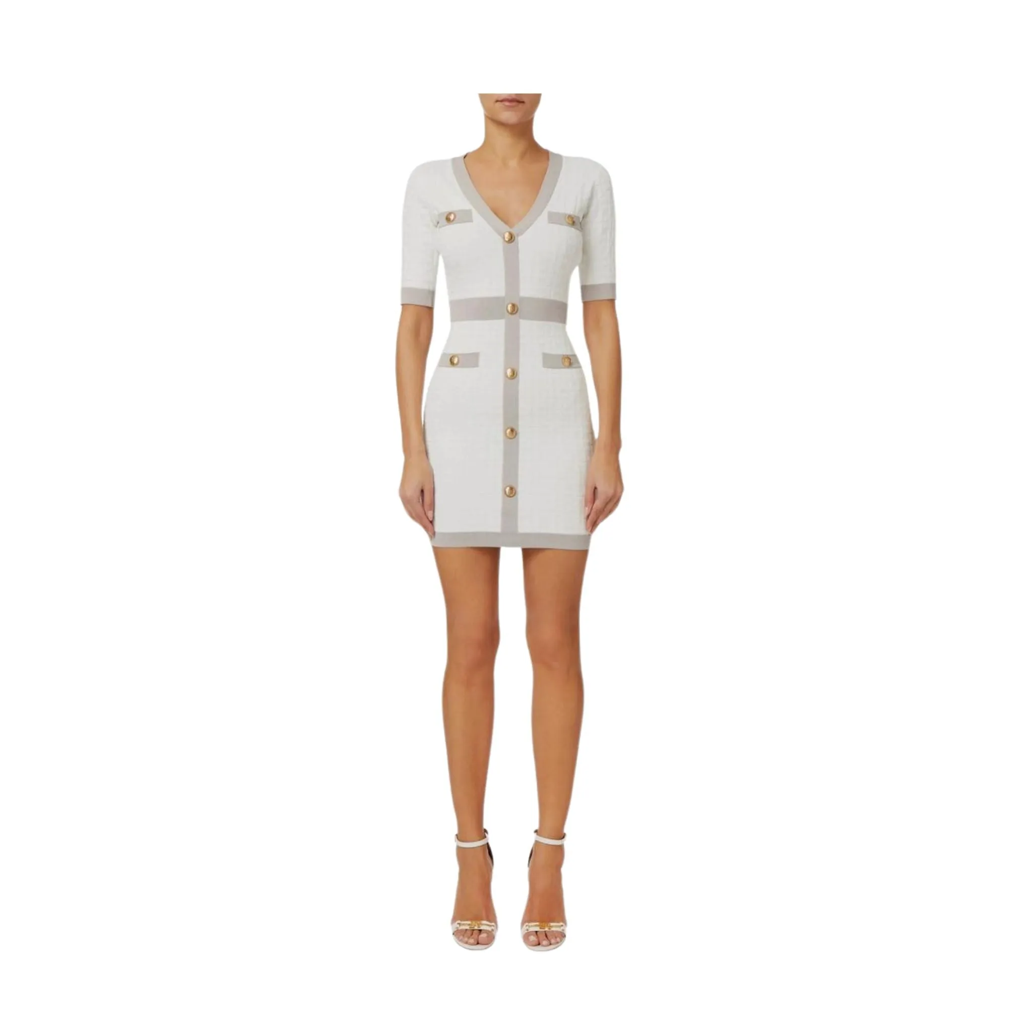 Abito Donna embossed con logo all over