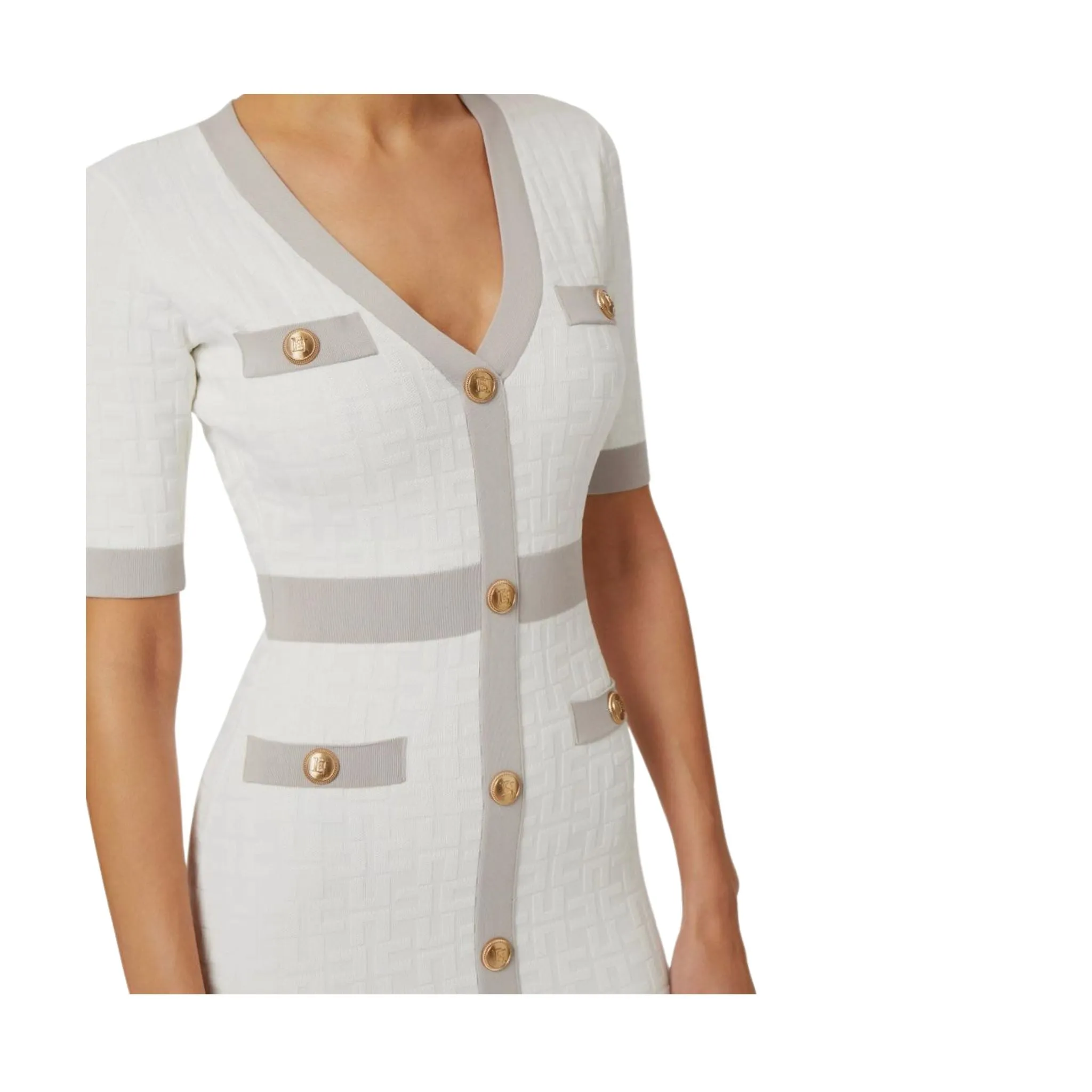 Abito Donna embossed con logo all over