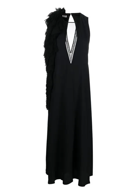 abito midi con fiore