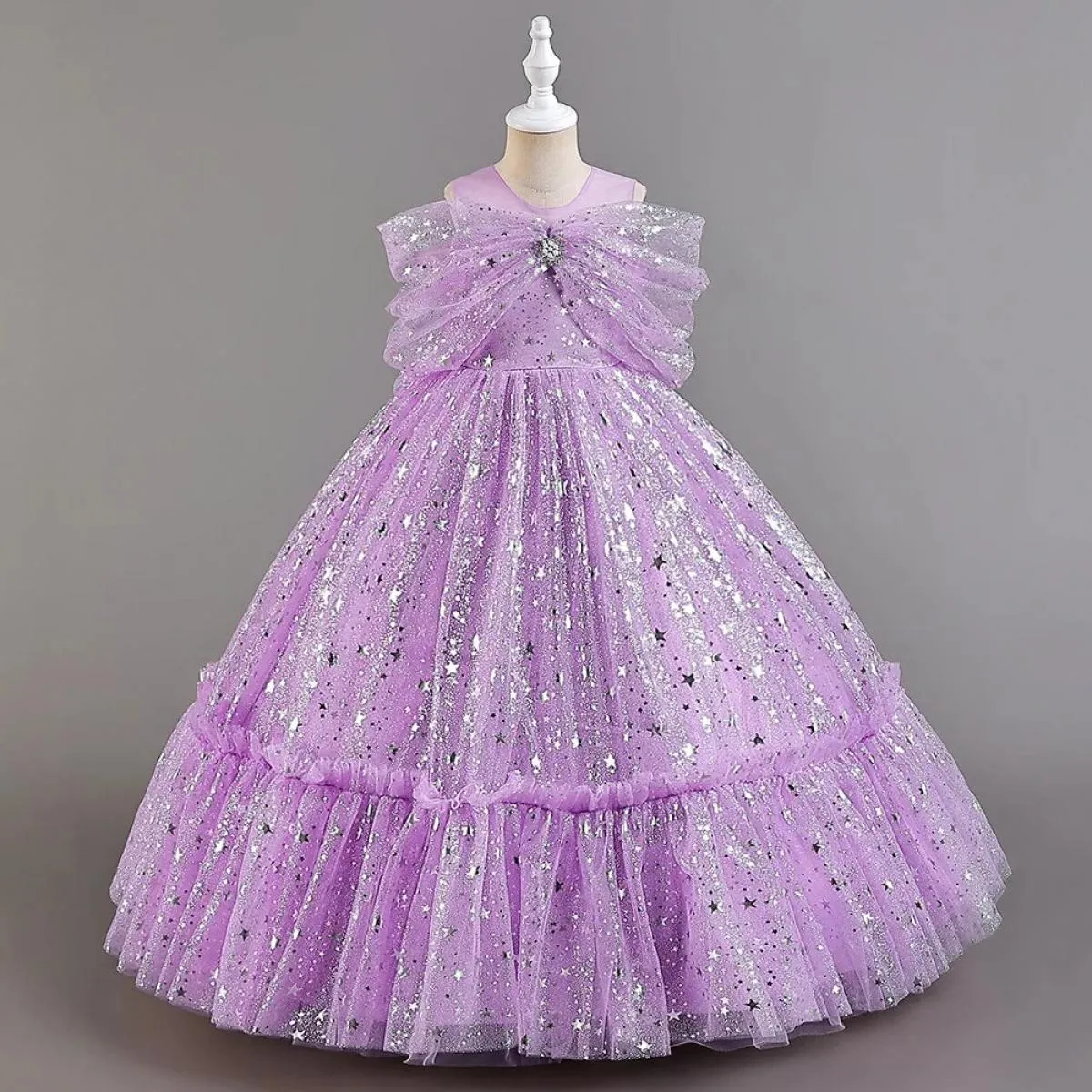 Abito per bambini di lusso Flower Boy Halloween Paillettes Er Fluffy Dress 4 14 anni 2023 Abito da sposa Costume da ragazza