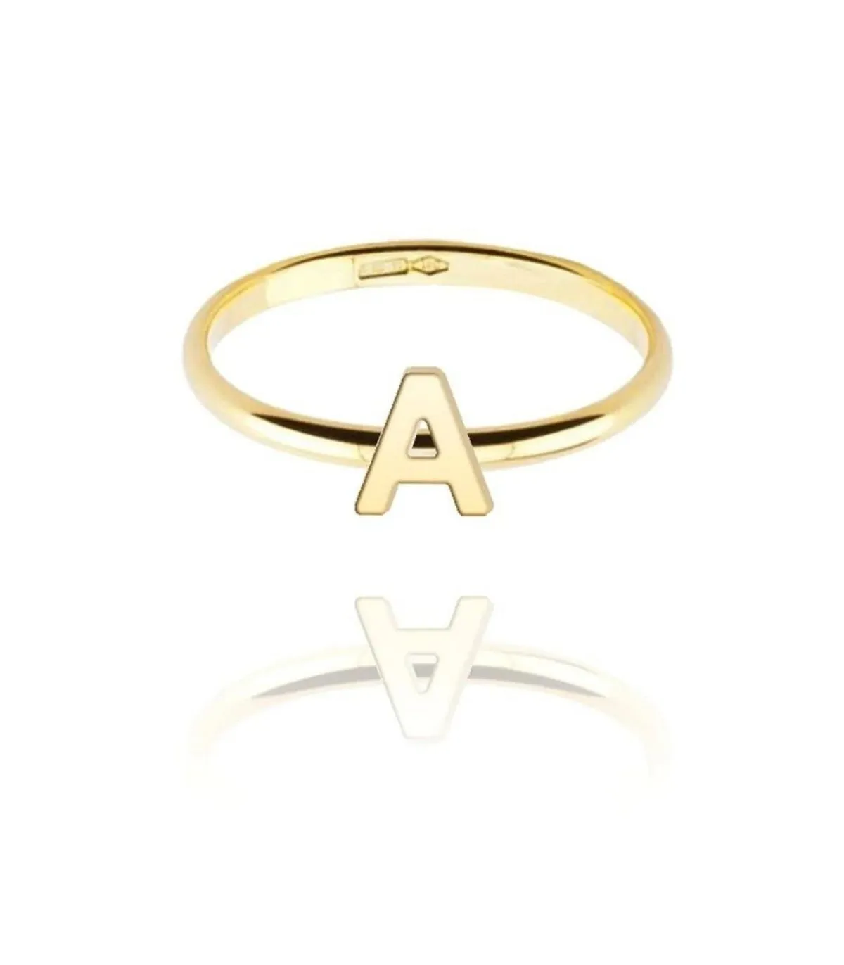 Anello Iniziale in Oro Giallo