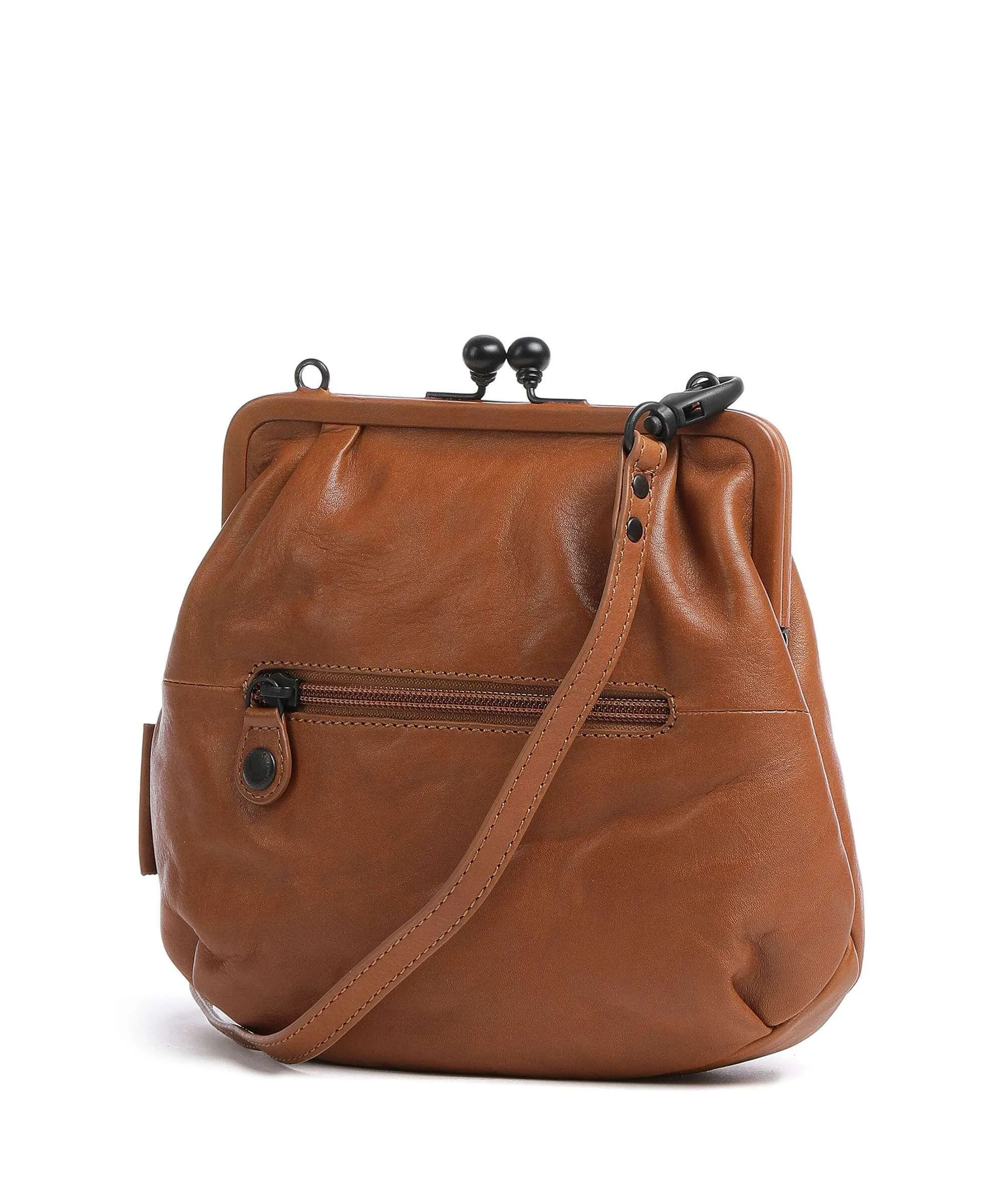  Aunts & Uncles Grandma's Luxury Club Miss Fortune Cookie Borsa a tracolla pelle di vacchetta grana caramello  