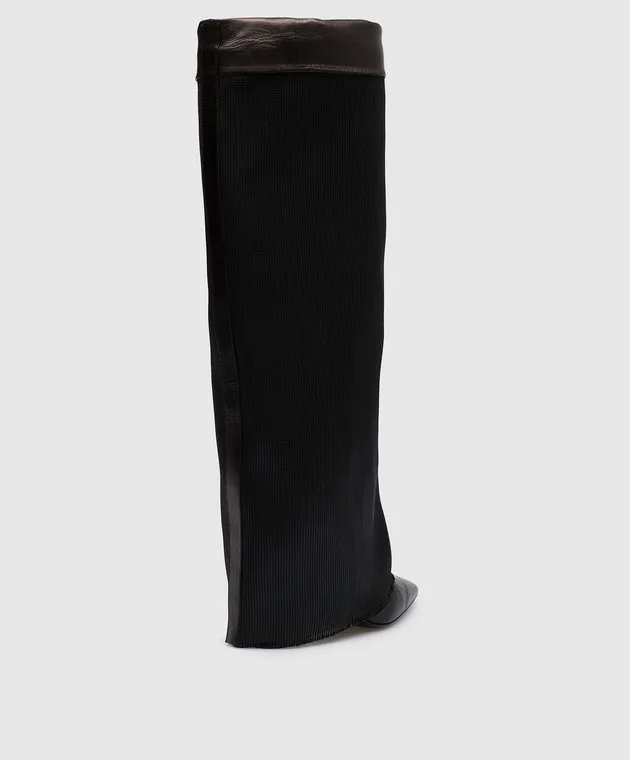 Babe Pay Pls Stivali in pelle nera con illuminazione 5139521004