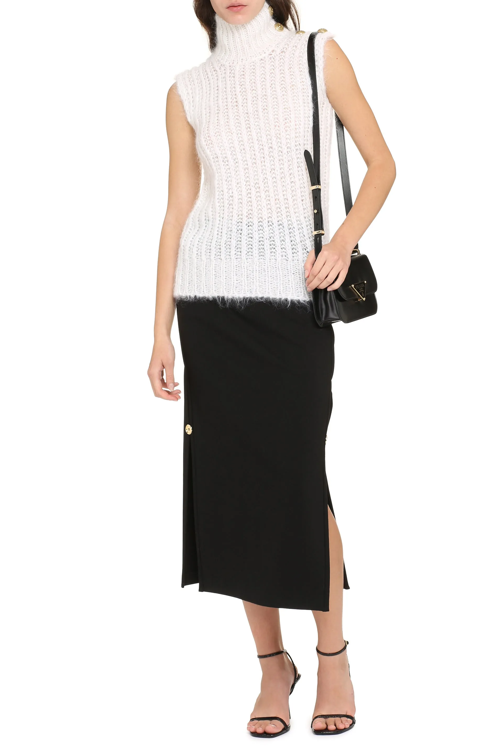 Balmain Maglione dolcevita in lana