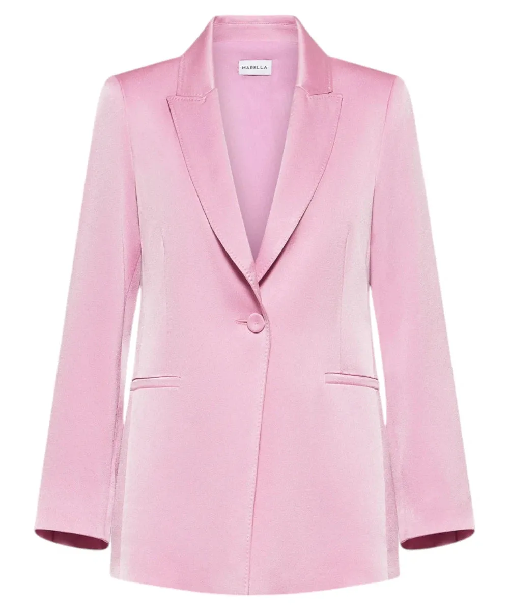 Blazer in Satin Carrara