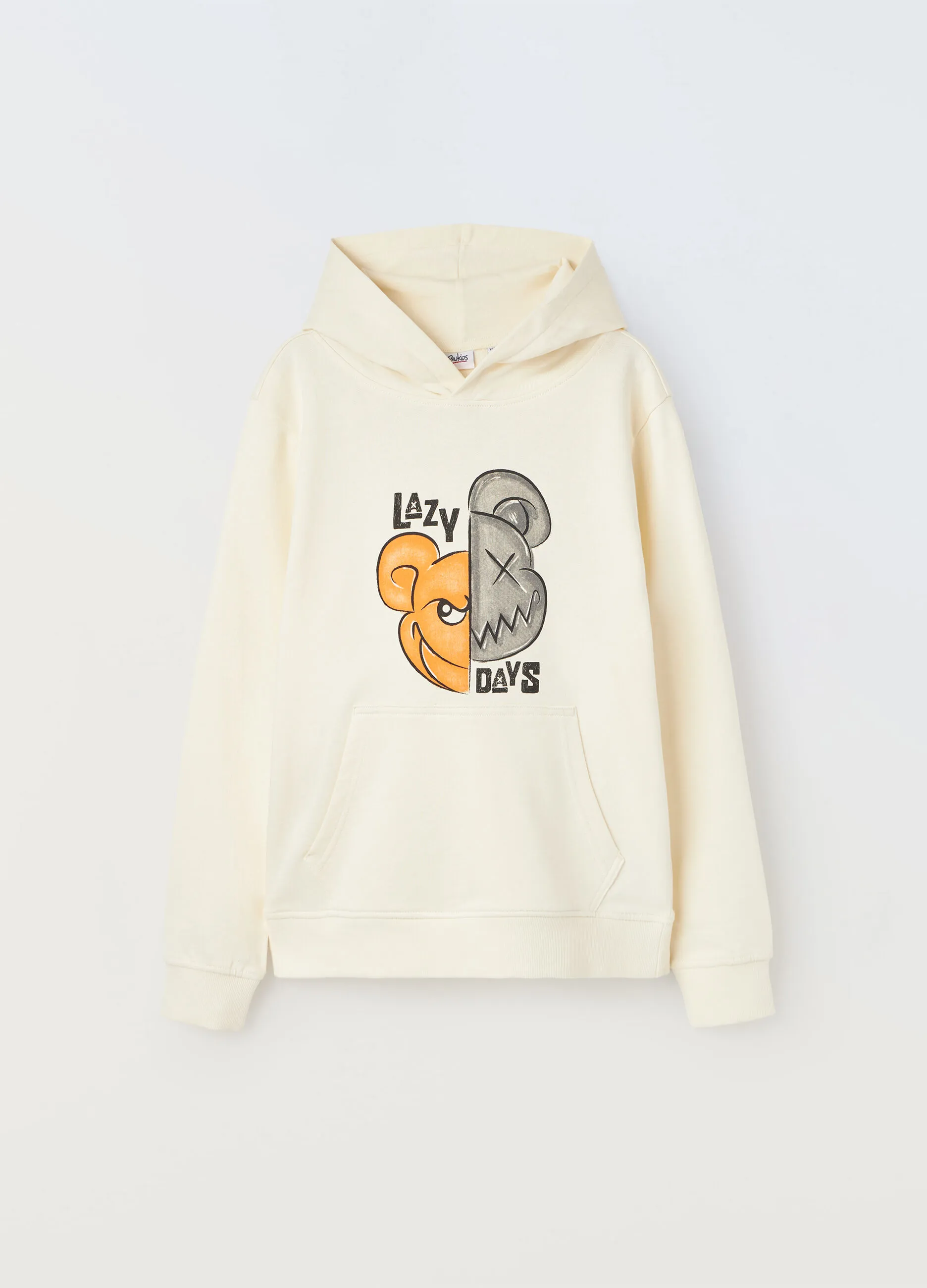BLUKIDS  Felpa con cappuccio in puro cotone ragazzo