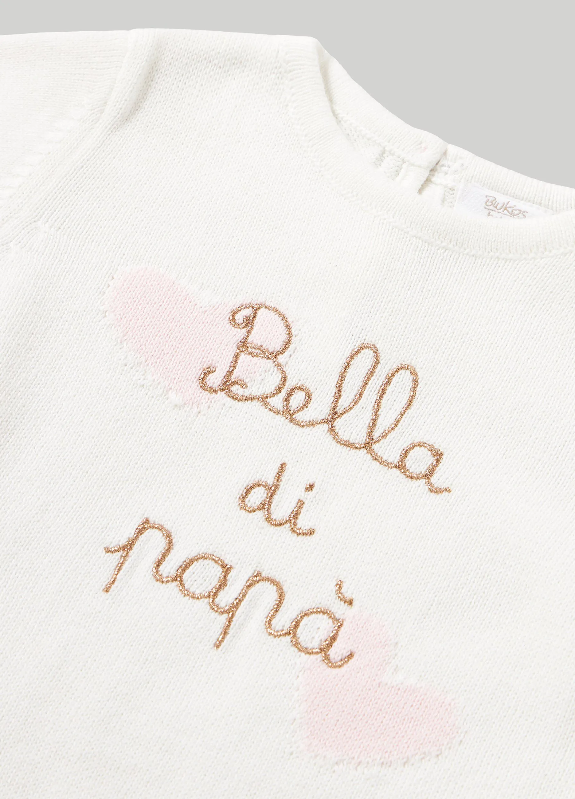BLUKIDS  Maglione in tricot di puro cotone neonata