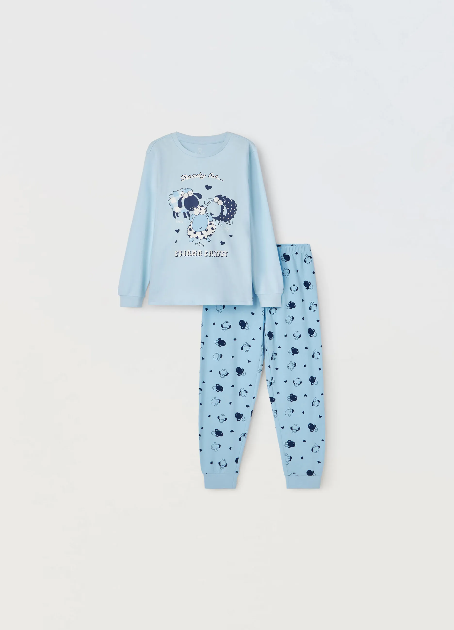 BLUKIDS  Set pigiama in puro cotone ragazza