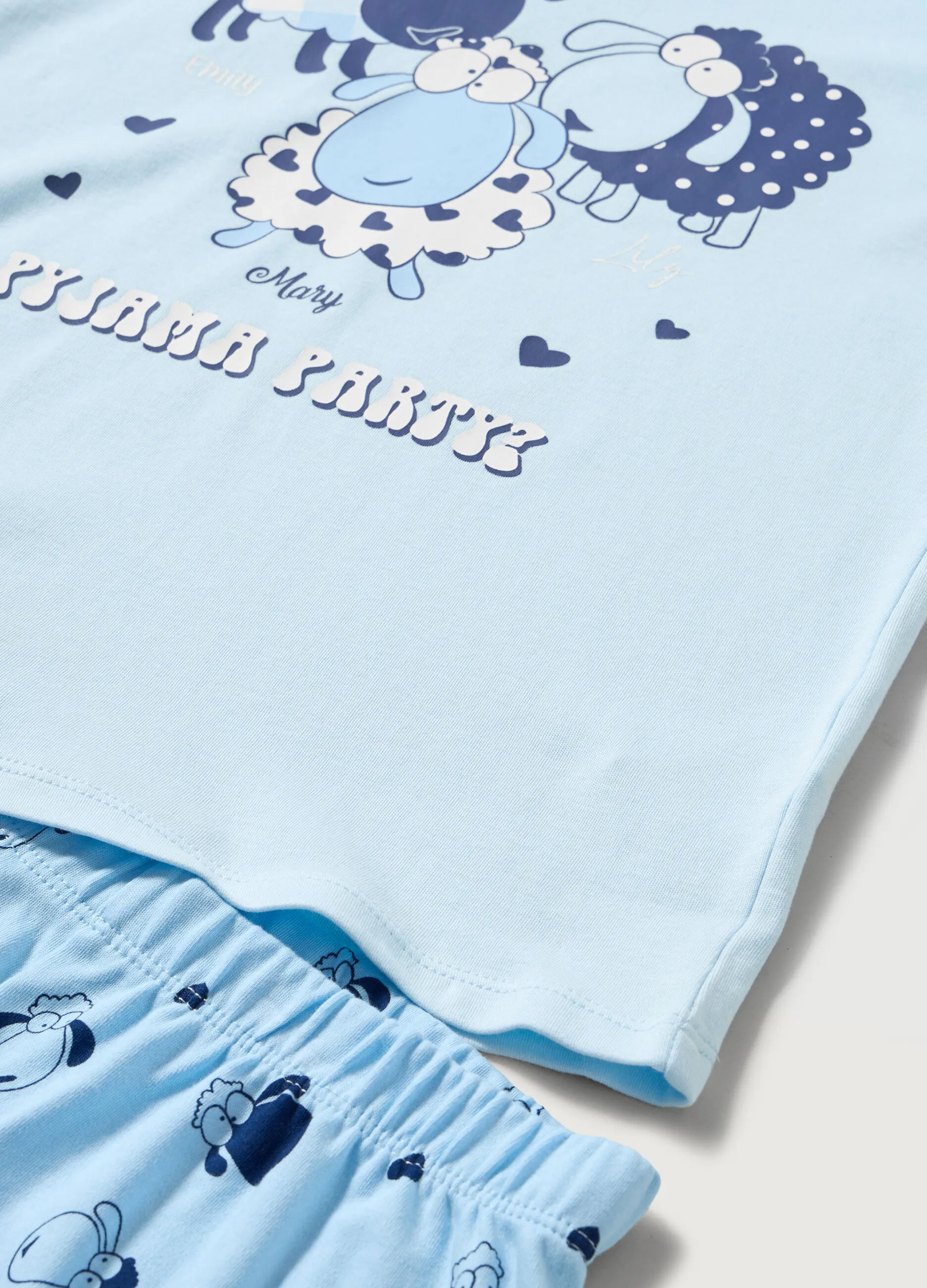 BLUKIDS  Set pigiama in puro cotone ragazza