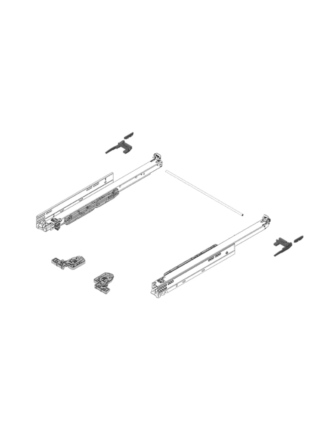 Blum MOVENTO con TIP-ON, 760H4500T | Metautensili