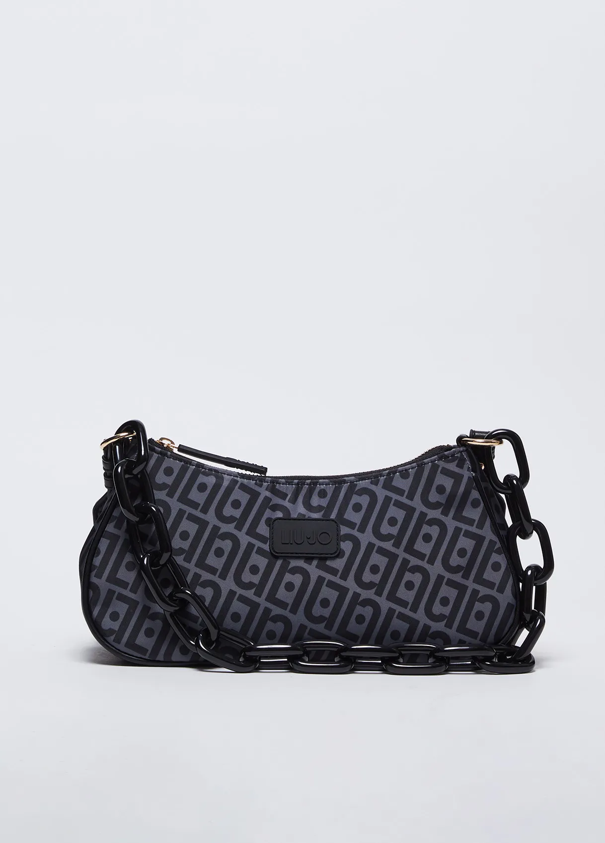 Borsa a tracolla in nylon con logo