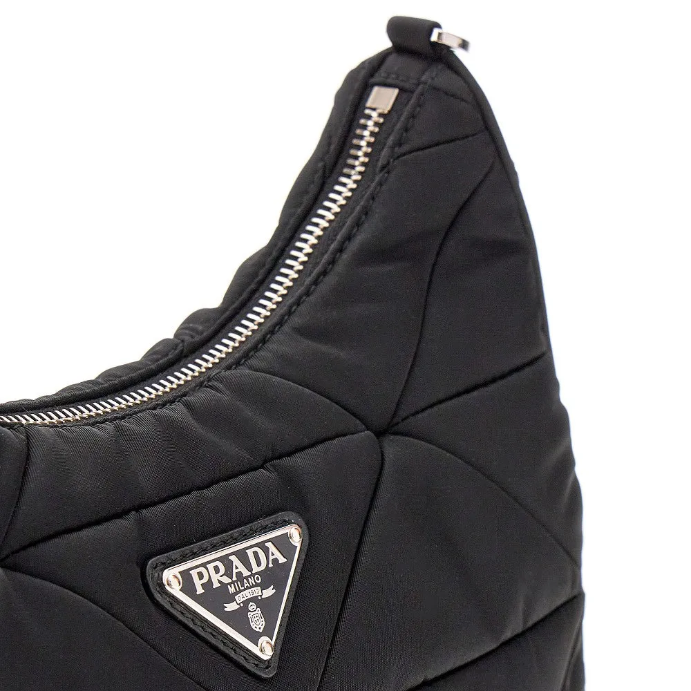 Borsa a tracolla in Re-Nylon trapuntato