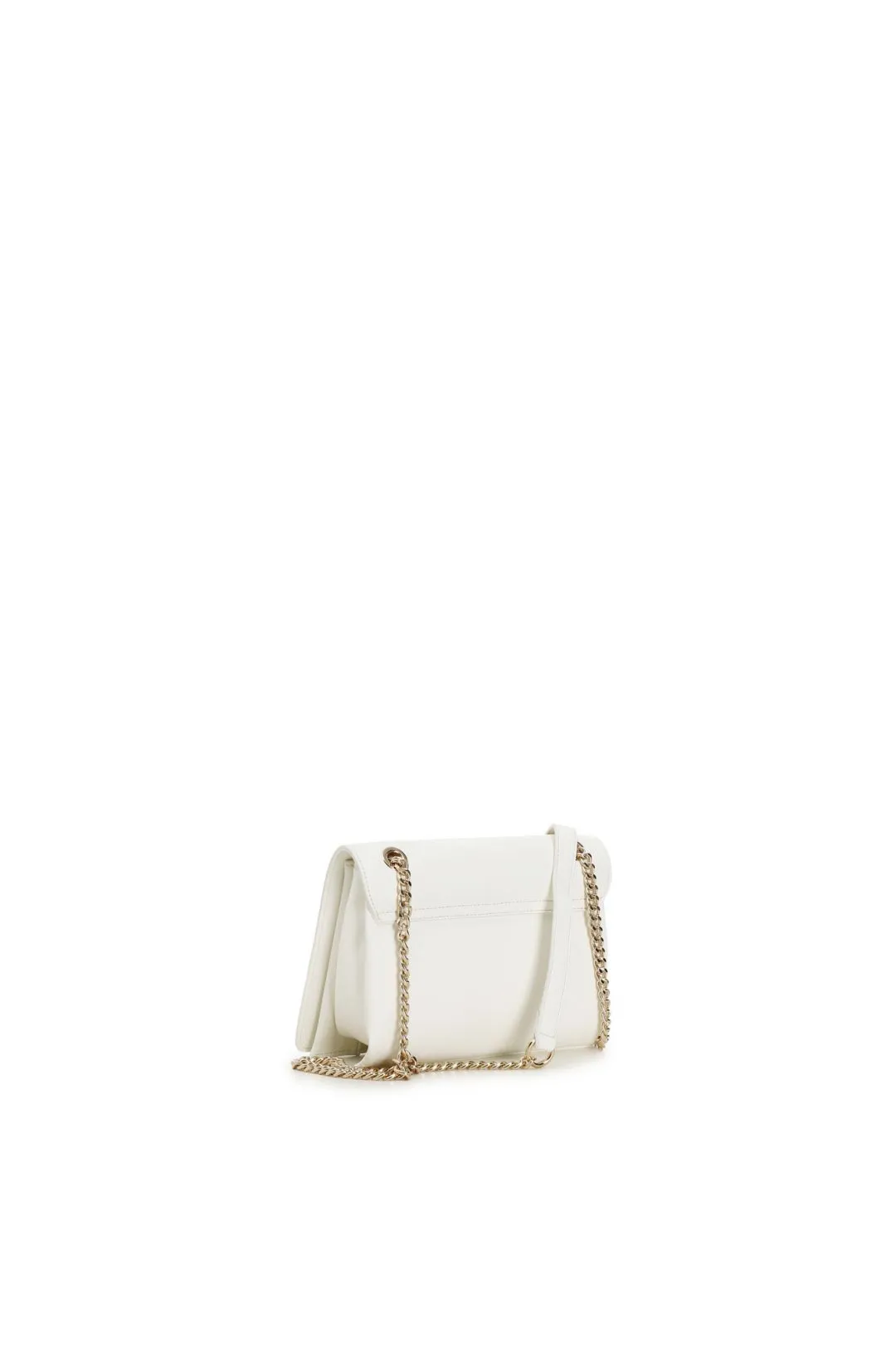 borsa con logo sulla patta bianco