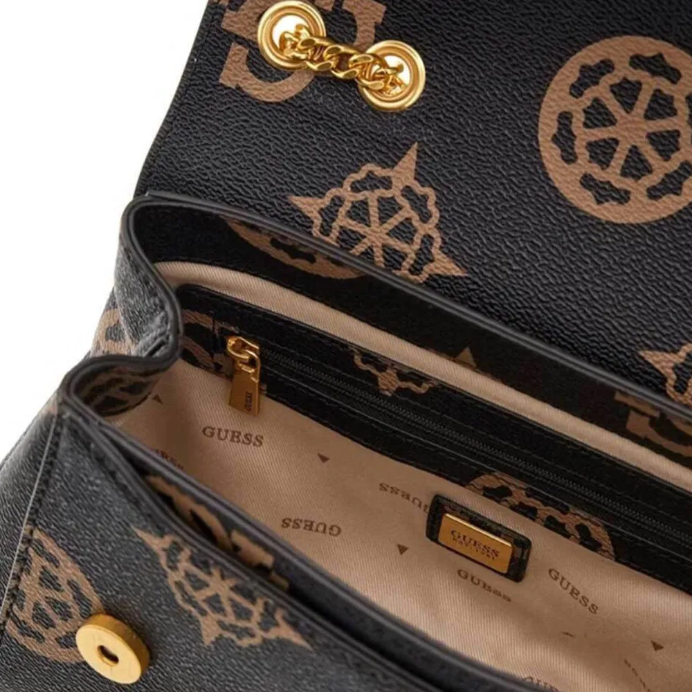 Borsa Donna a Tracolla GUESS Linea Sestri Logo colore Mocha Logo