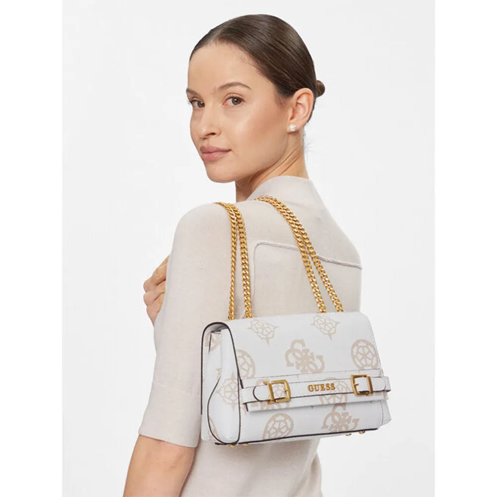 Borsa Donna a Tracolla GUESS Linea Sestri Logo colore White Logo