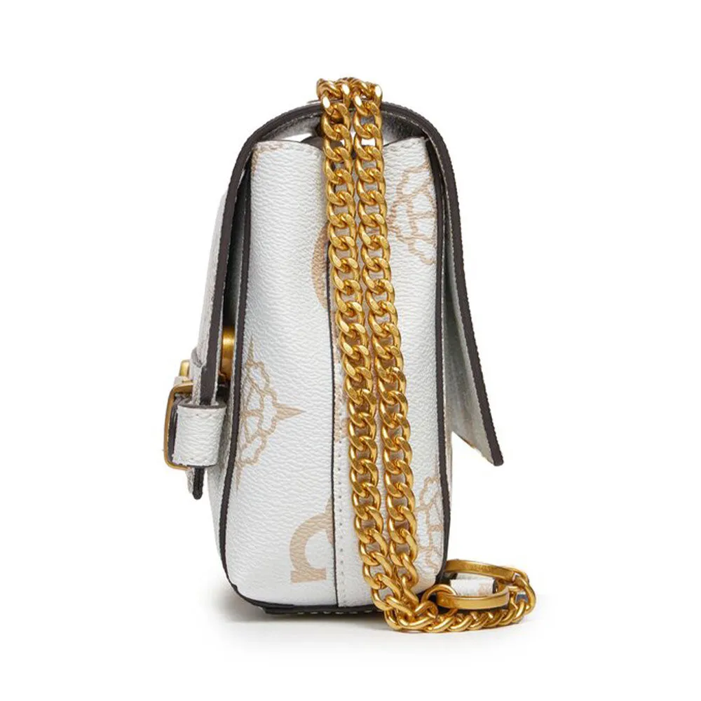 Borsa Donna a Tracolla GUESS Linea Sestri Logo colore White Logo