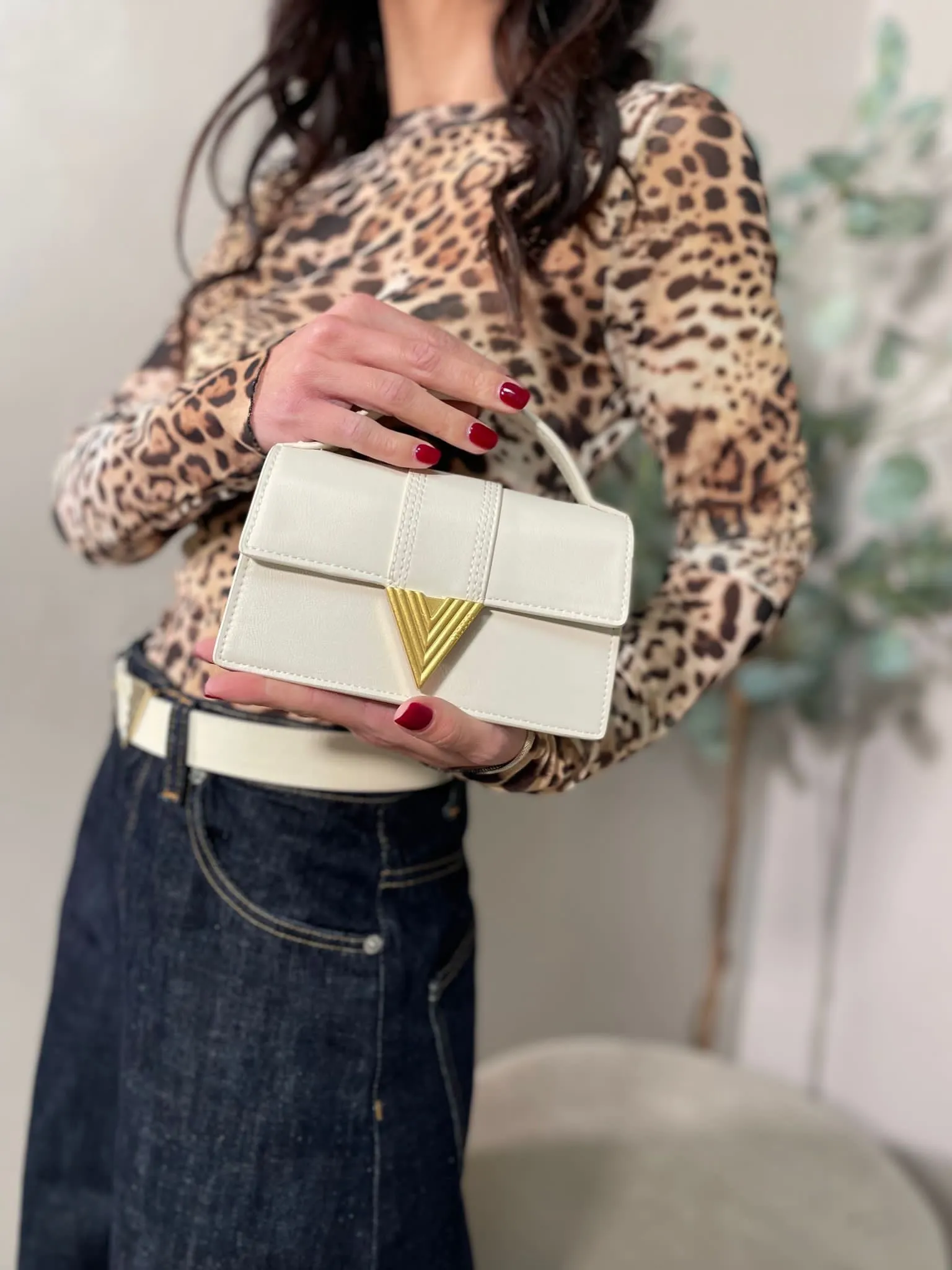 Borsa Mini Tribeca Burro Vicolo