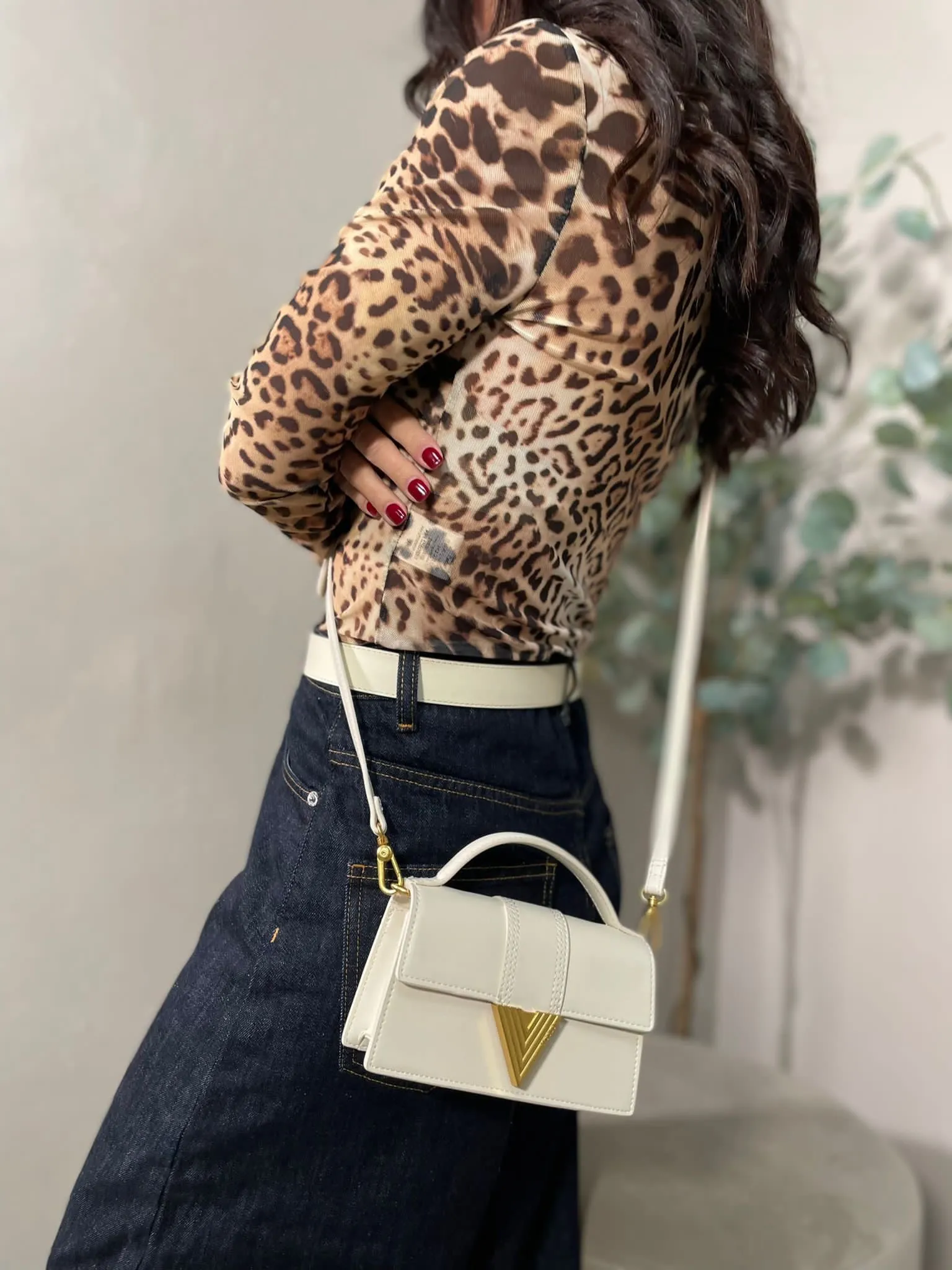 Borsa Mini Tribeca Burro Vicolo