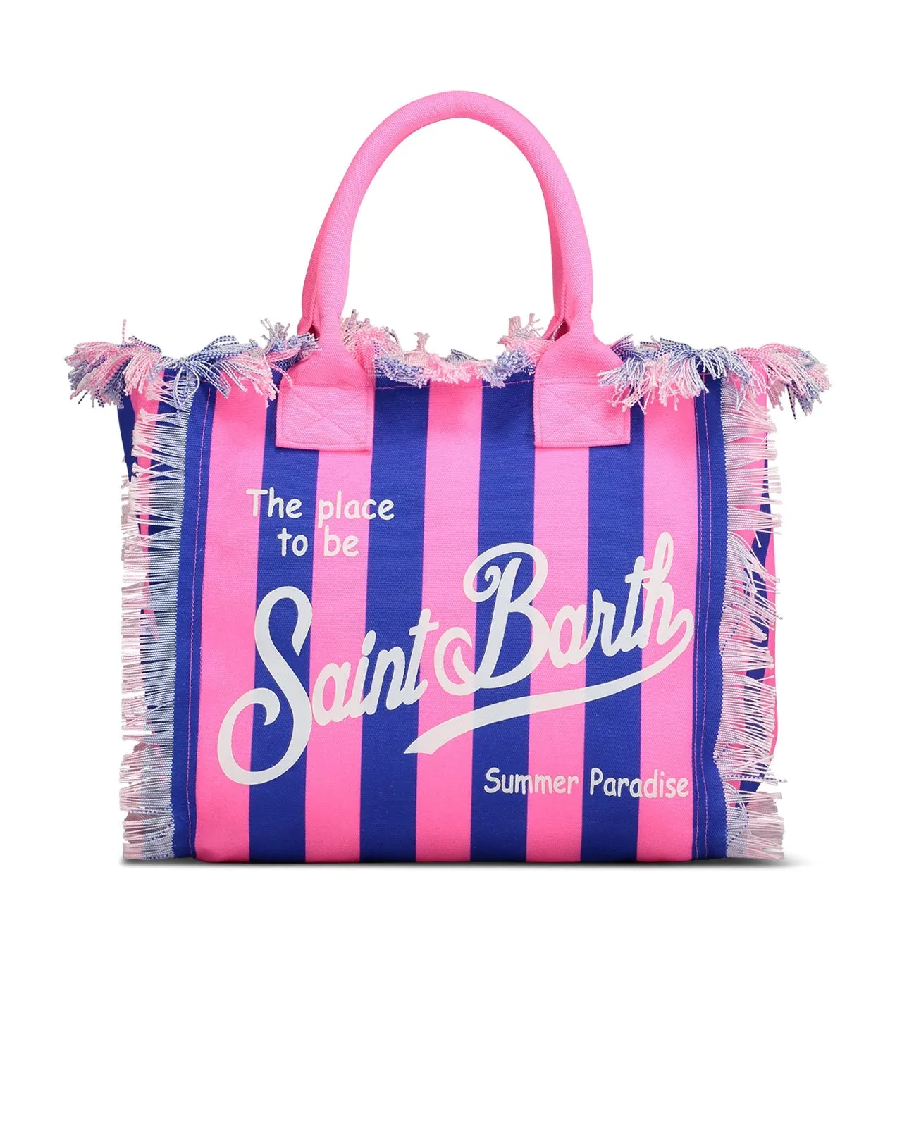 Borsa Vanity Tina Stripe fucsia