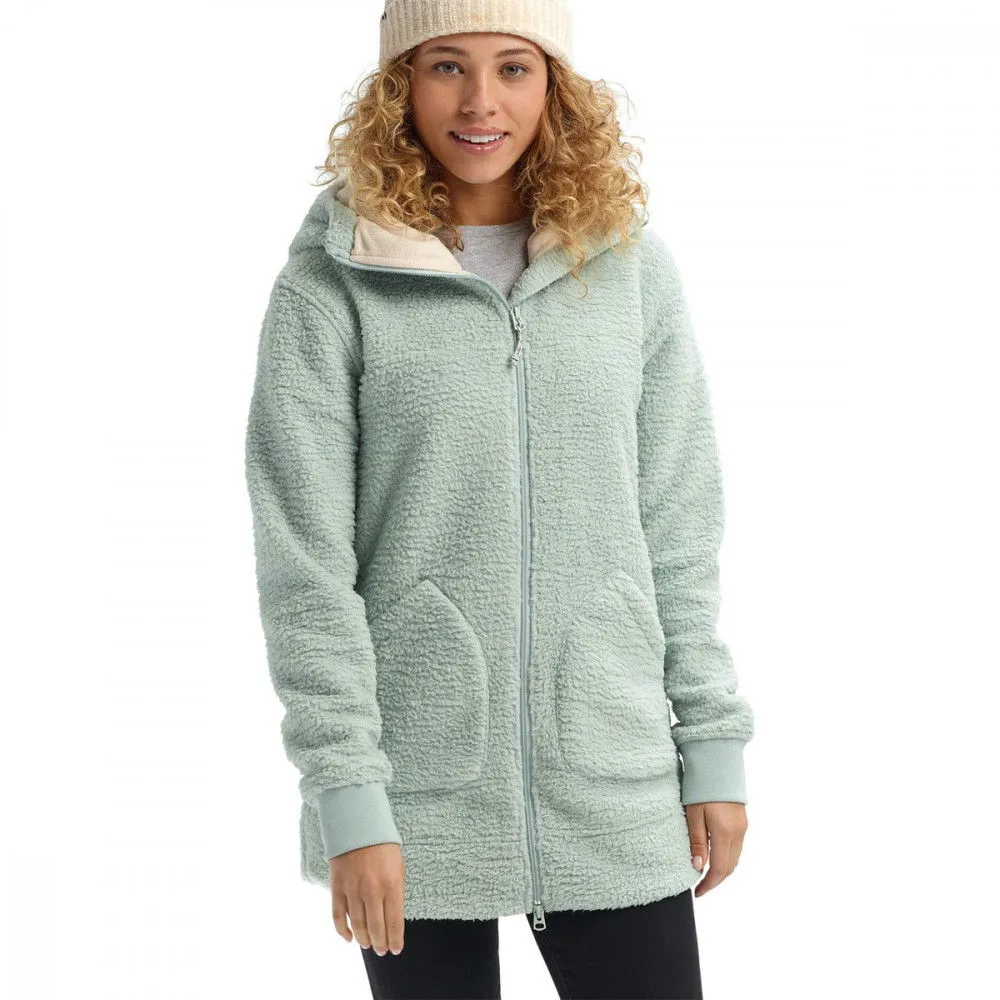 BURTON FELPA FULL ZIP CON CAPPUCCIO MINXY SHERPA DONNA