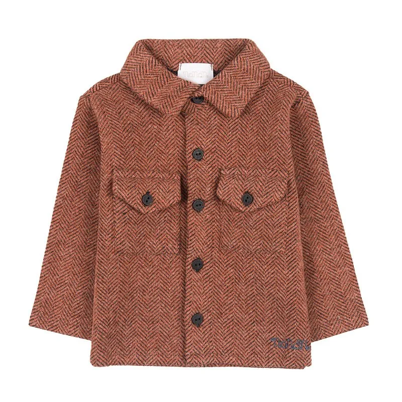 Camicia a goccia marrone
