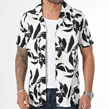 Camicia a maniche corte Bianco Nero