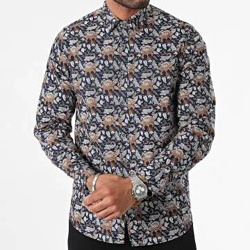 Camicia a maniche lunghe blu navy