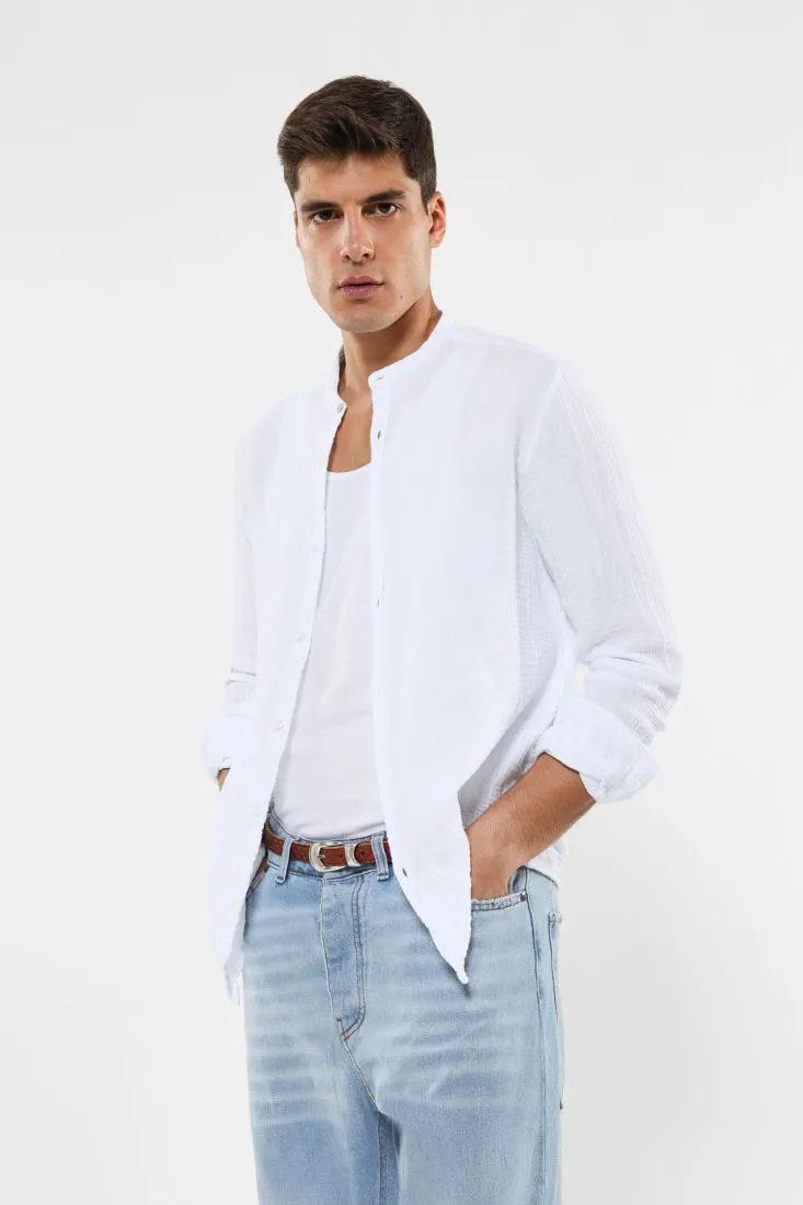 Camicia colletto alla coreana