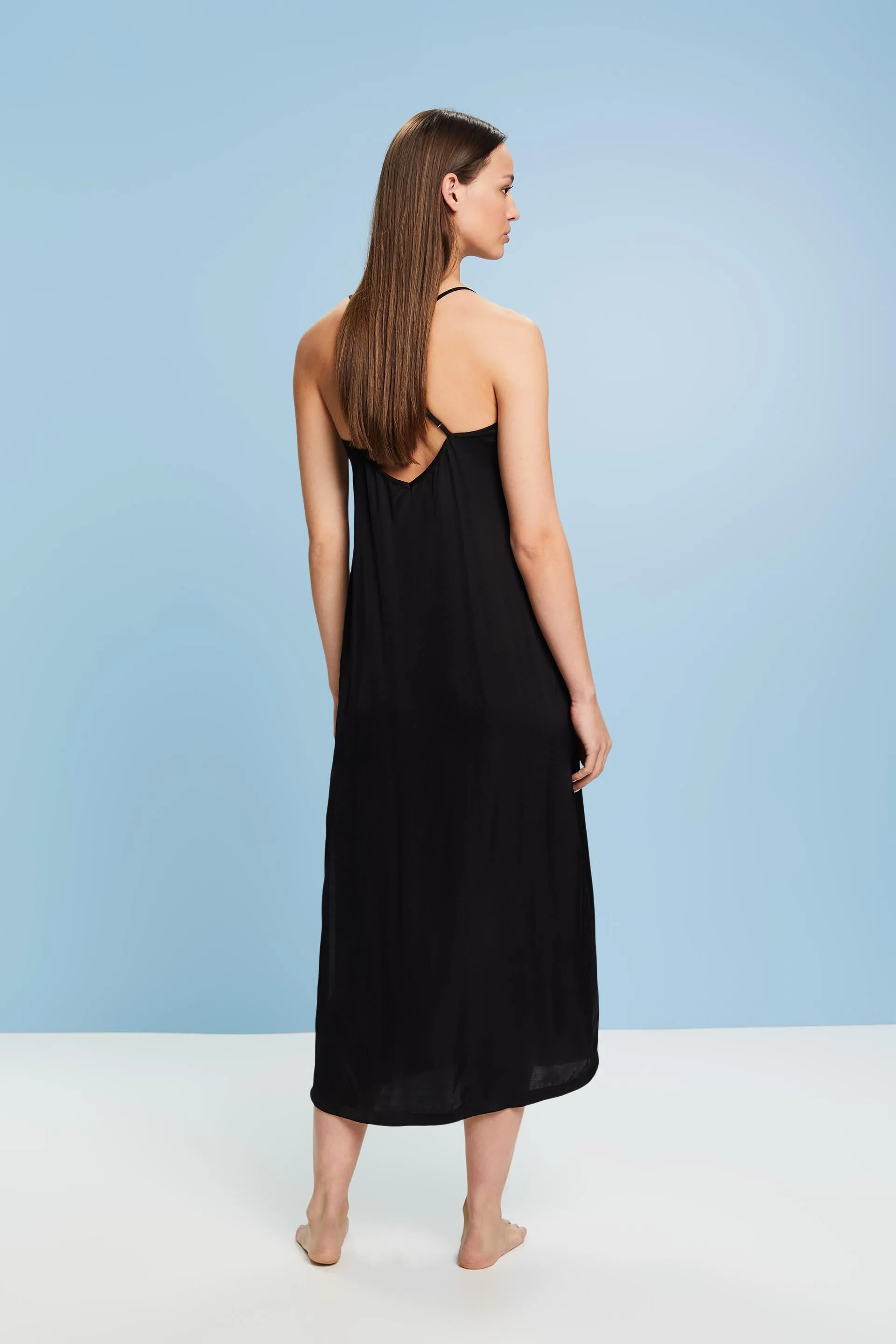 Camicia da notte in pizzo e raso, LENZING™ ECOVERO™