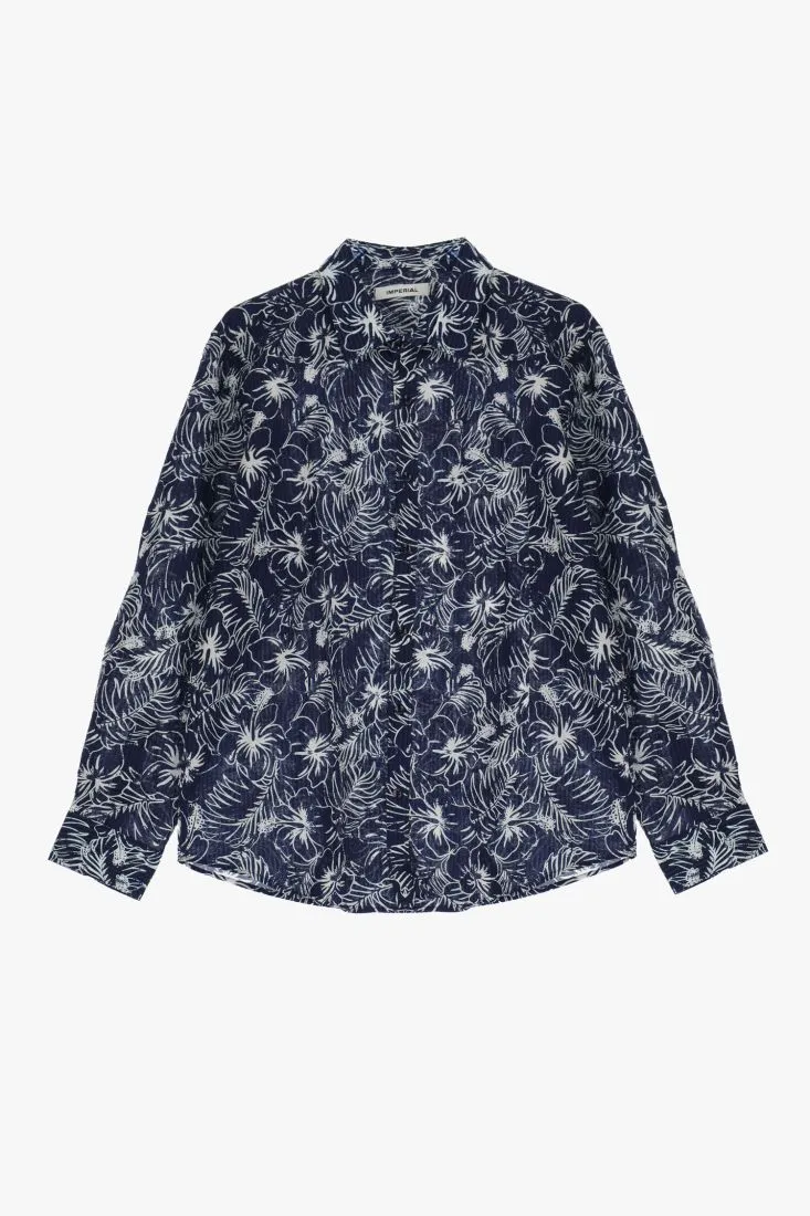Camicia fantasia tropicale