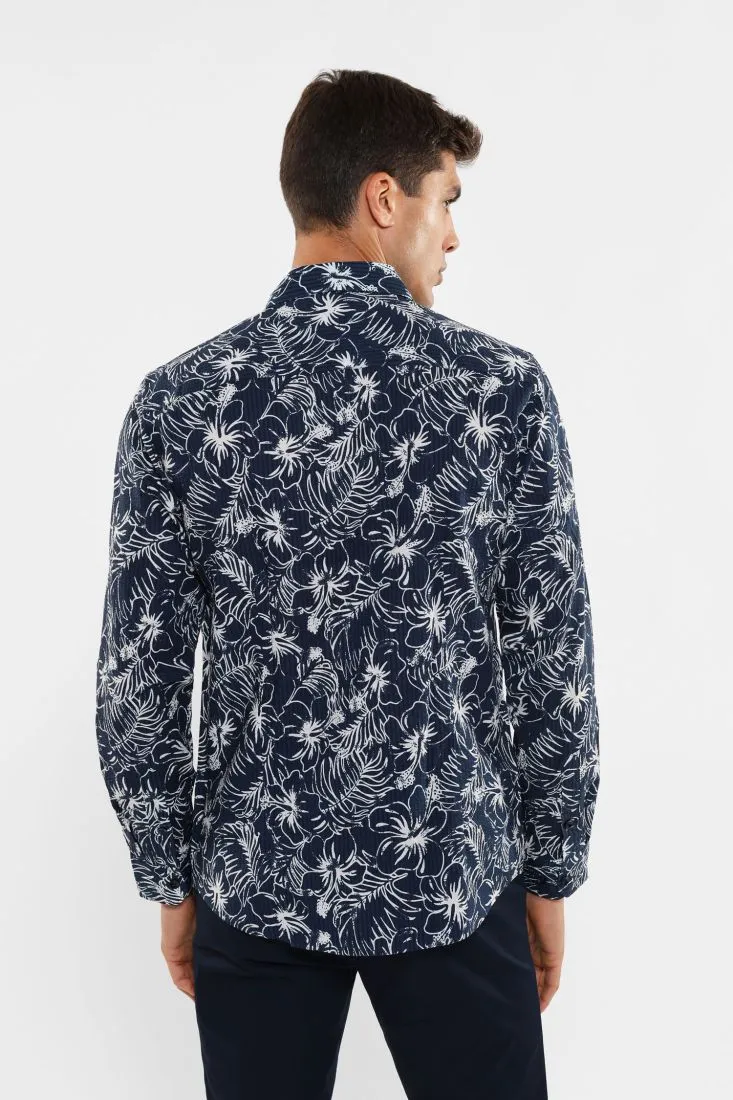 Camicia fantasia tropicale