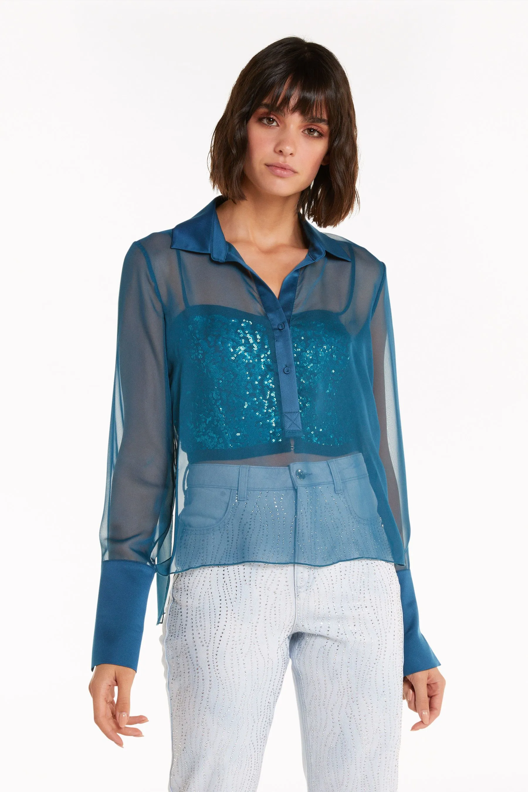 Camicia in chiffon