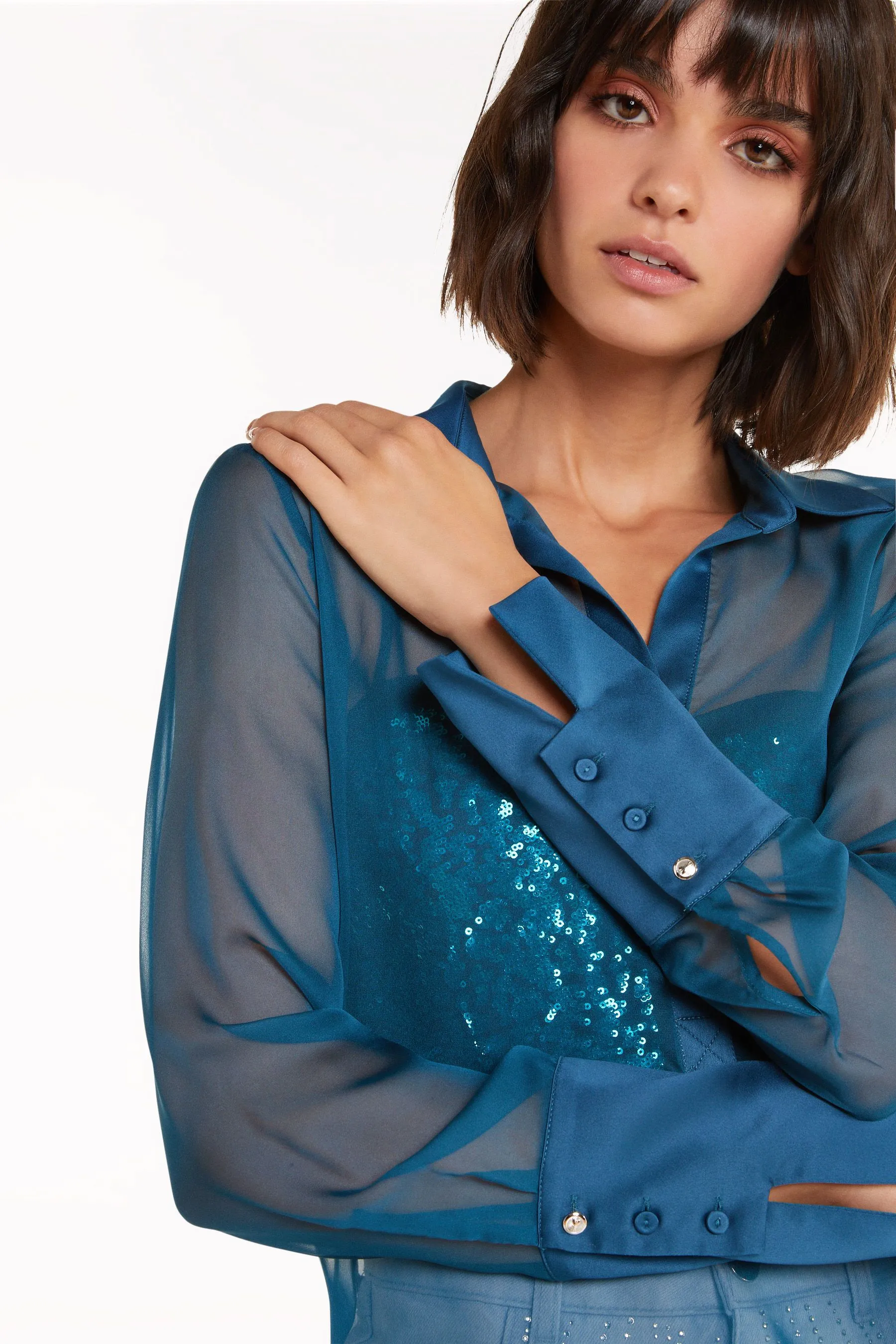 Camicia in chiffon