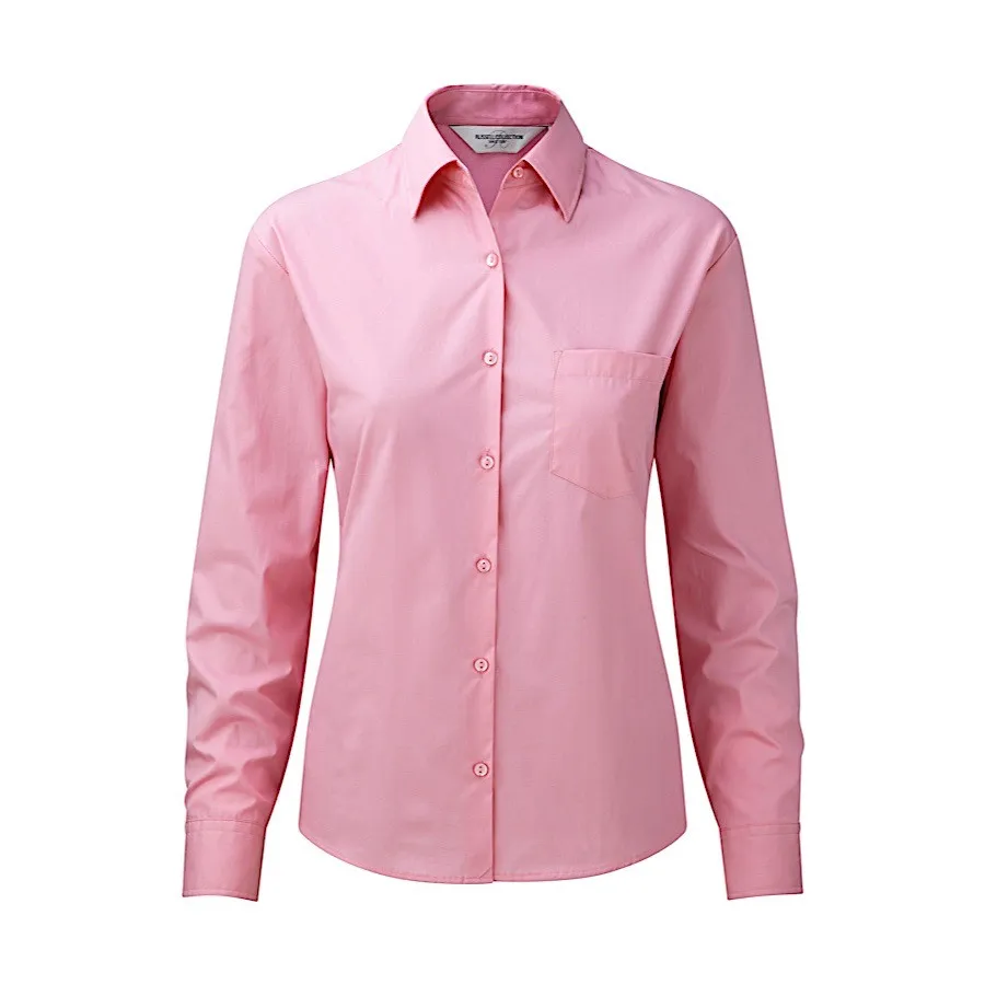 Camicia in popeline maniche lunghe | personalizzabile con il tuo logo