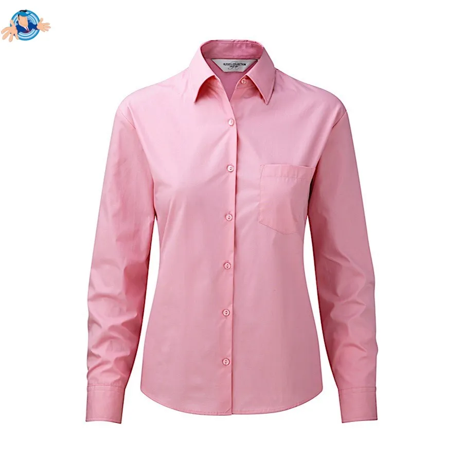 Camicia in popeline maniche lunghe | personalizzabile con il tuo logo