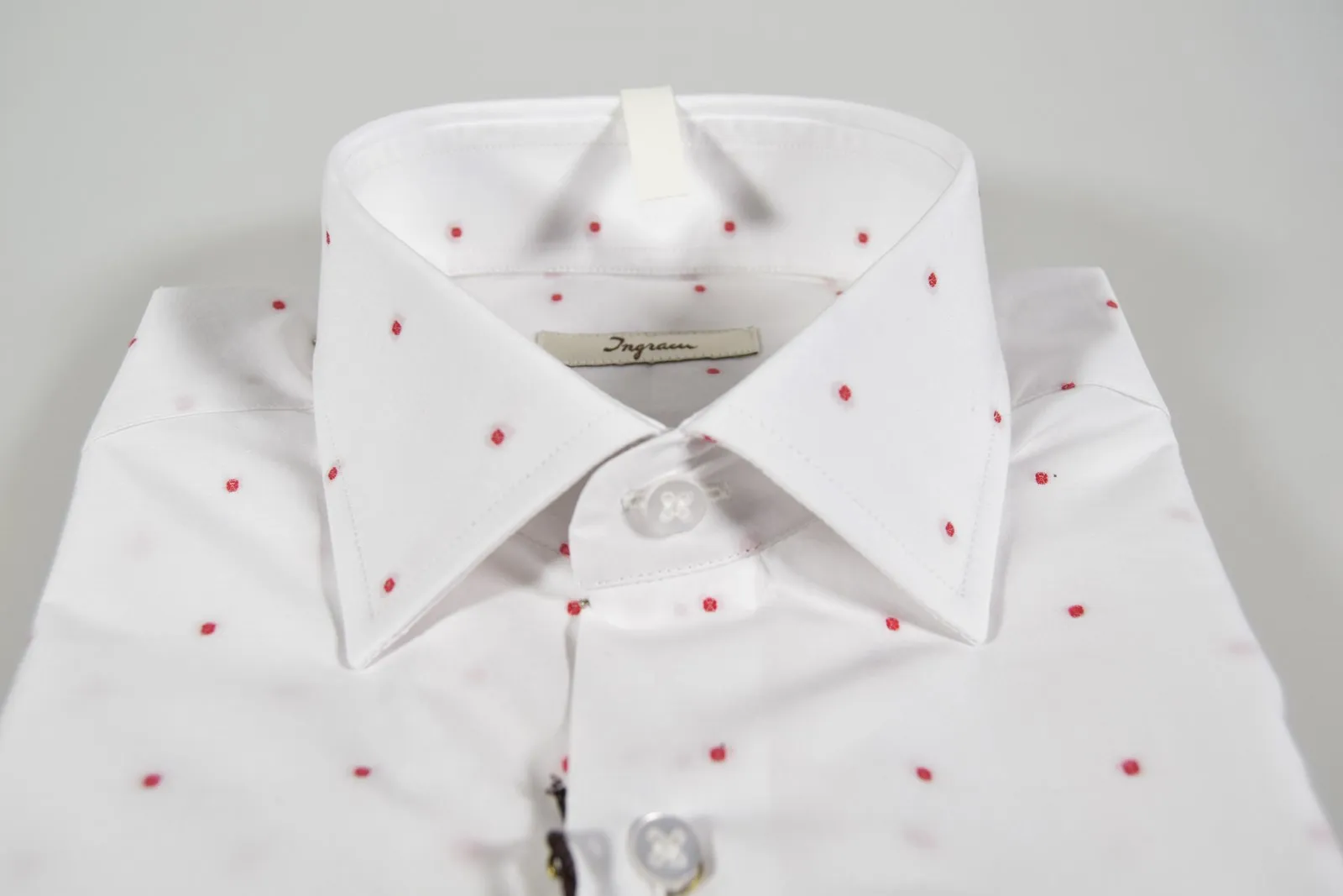 Camicia ingram slim fit fil coupè rosso
